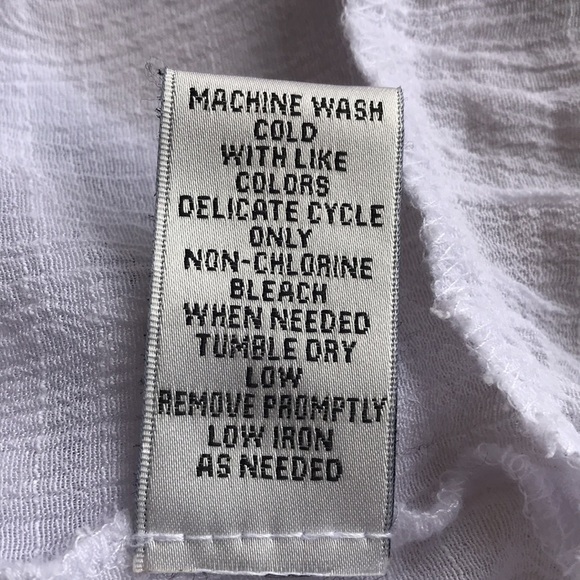 Counterparts white hi-low peasant top with embroidery - Picture 8 of 8